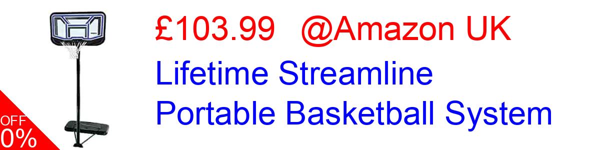 14% OFF, Lifetime Streamline Portable Basketball System £103.99@Amazon UK